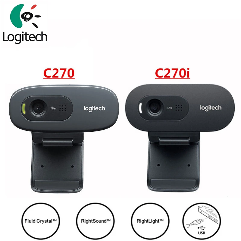 Ноутбук Logitech C270 C270i оригинальный настольный компьютер веб камера с бесплатным