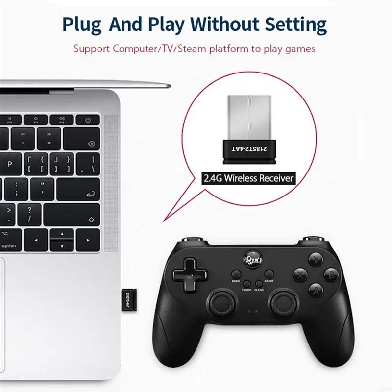 BETOP геймпад 2 4G беспроводной/2 м проводной для PS2/WII/PSP/PC/TV Box игровой контроллер