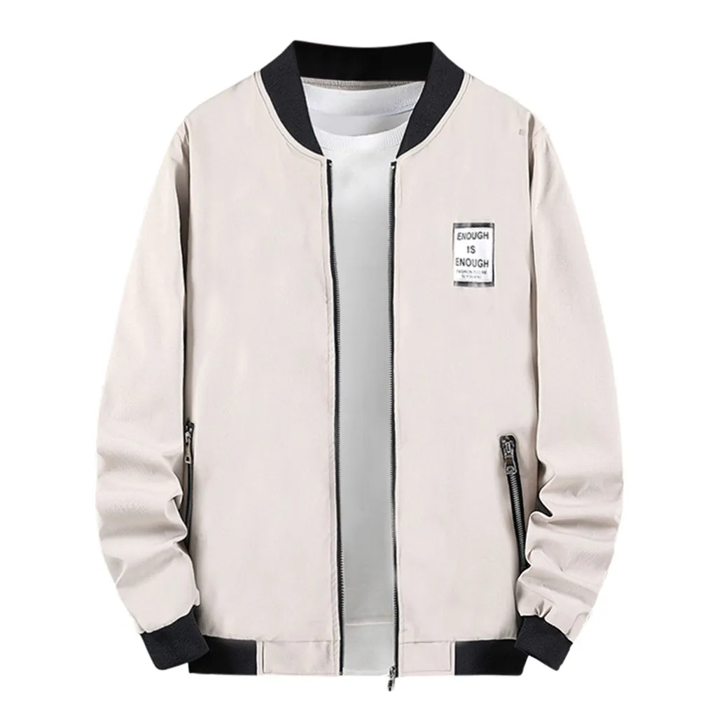 SAGACE мужская куртка-бомбер однотонная Молодежная тонкая Водонепроницаемая