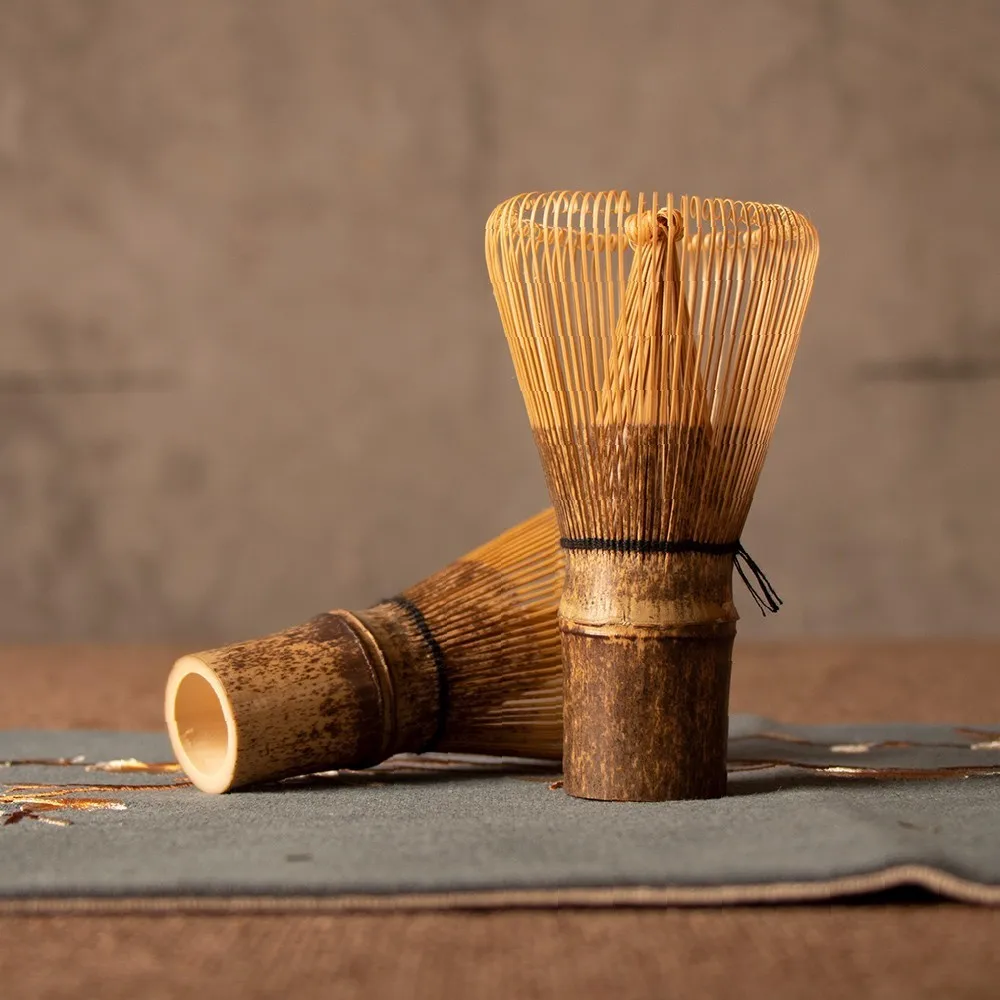 Японский Церемония Бамбук Matcha практический порошок венчик 80 100 Чай щетка Chasen