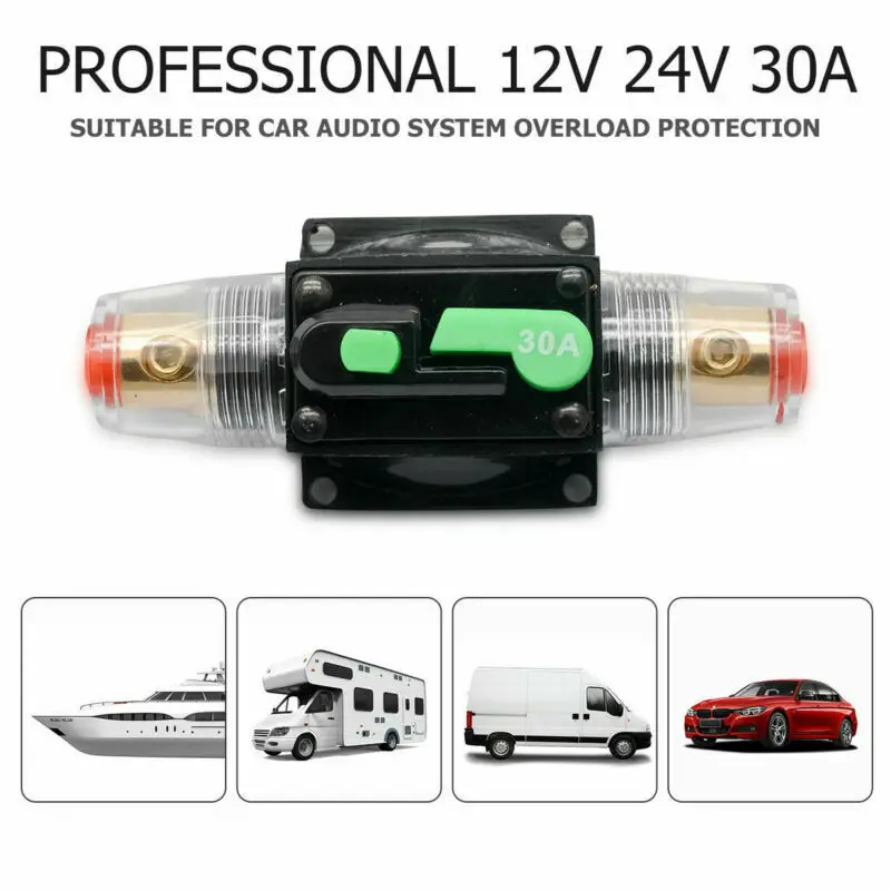 

DC Car audio circuit breaker 20-100A Car Audio Solar Energy Fuse Inline