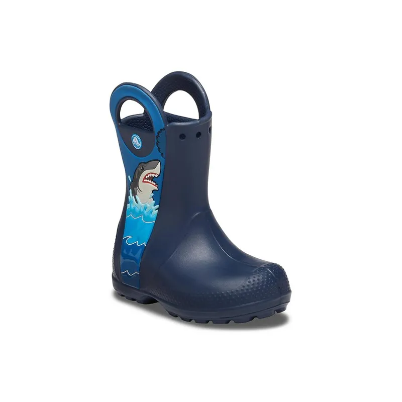 CROCS CrocsFL Shark Ptch Rain Boot B KIDS | Мать и ребенок