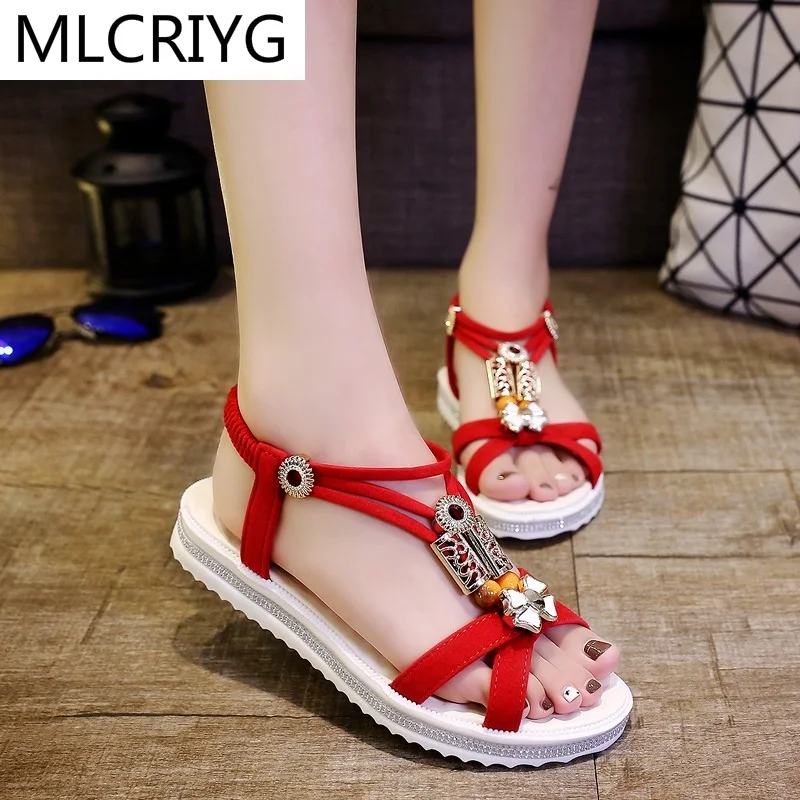 

Женские сандалии с открытым носком, на плоской подошве, удобные повседневные пляжные туфли для прогулок, лето 2021