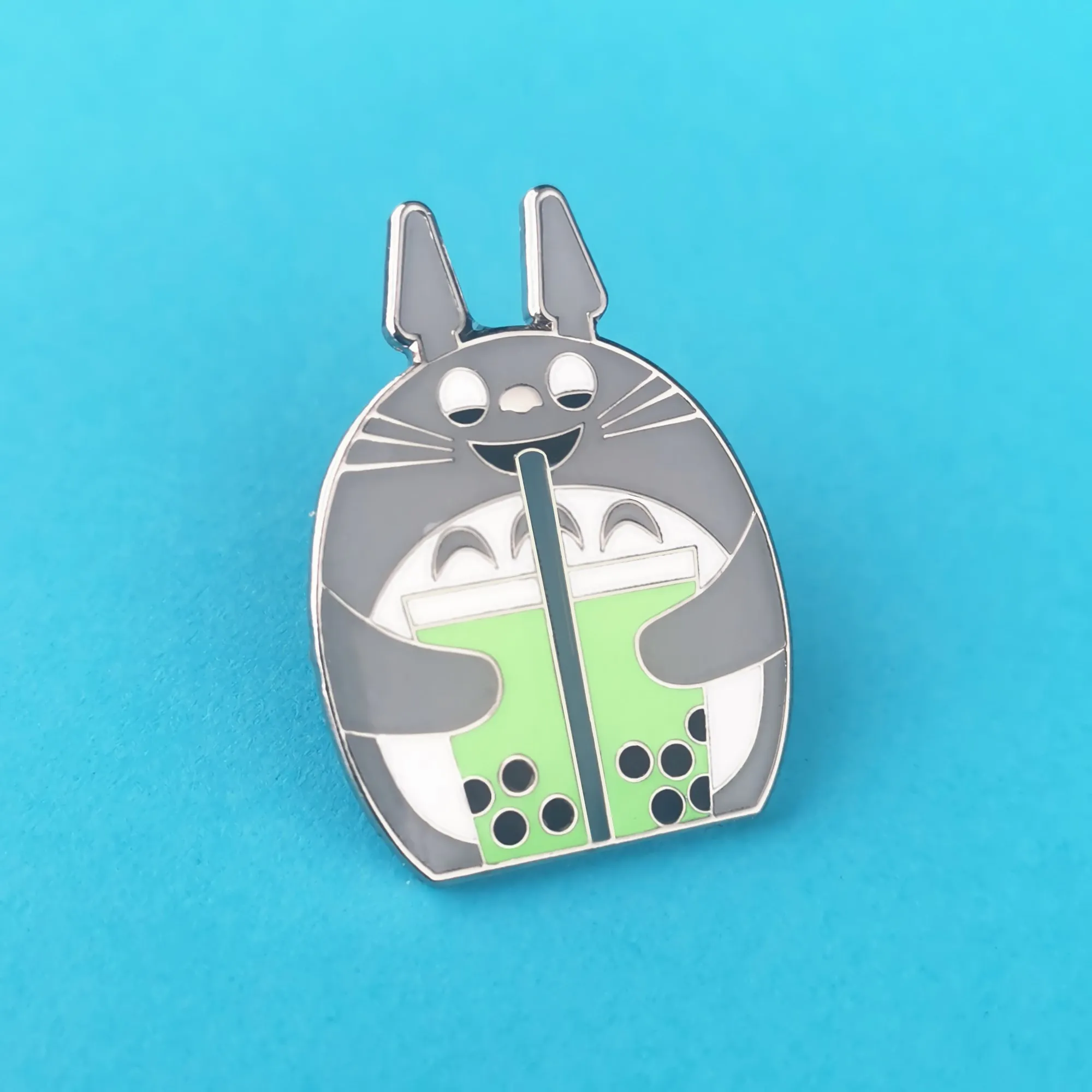

Drink Milk Tea Totoro Hard Enamel Pin Cute Cartoon My Neighbor Totoro Badge Brooch Ghibli Anime Movie Fans Gift Lapel Jewelry