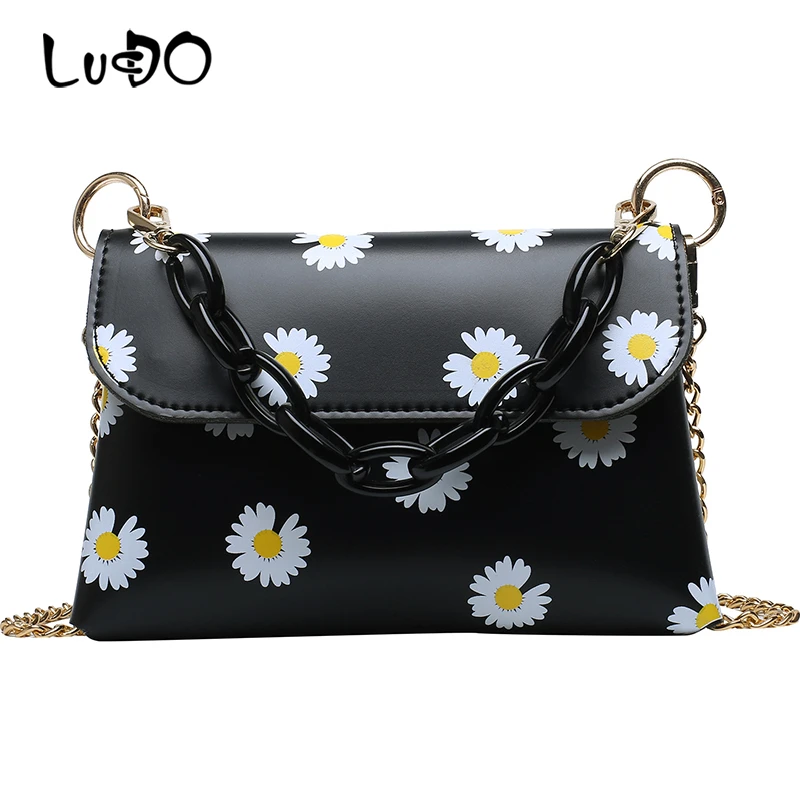 

LUCDO 2020 New Ladies Messenger Bag Small Chain Shoulder Bag Female Luxury Handbags Women Bags Designer