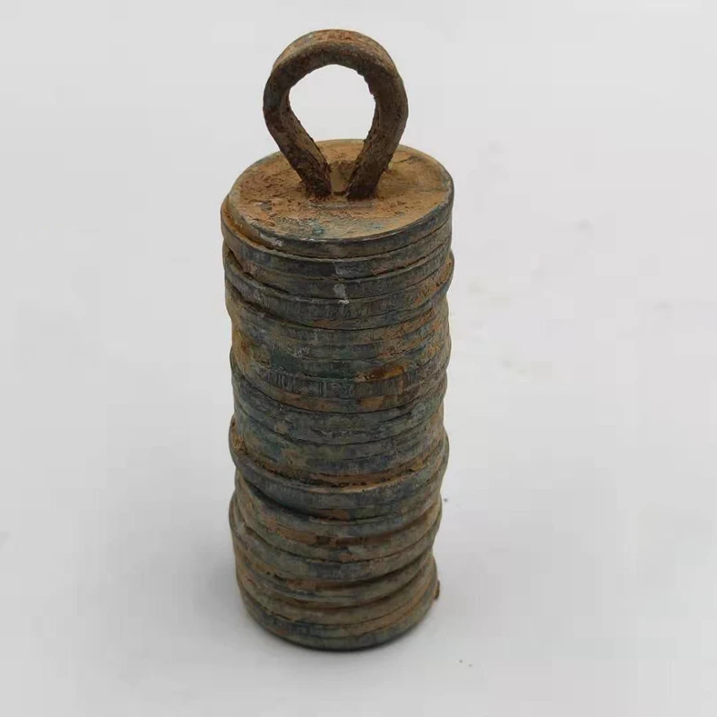 

The ten emperors of the Qing Dynasty copper cash, A string, Antiques collection