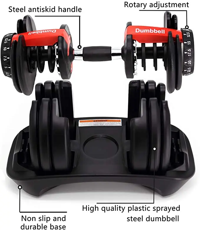 

Free Shipping Gym Equipment for Home Use 1090 Adjustable-dumbbell 1pcs 24kg Adjustable Dumbbell Set Weights10kg Dumbbell Set