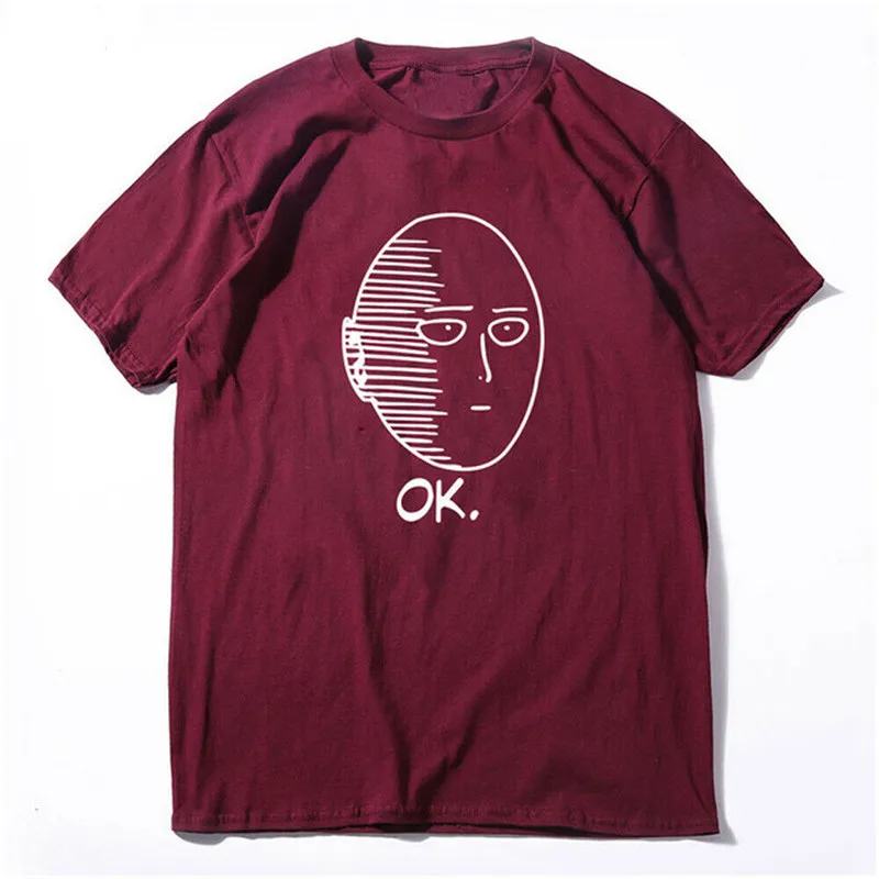 Мужская футболка унисекс с принтом One Punch Man модная удобная Повседневная