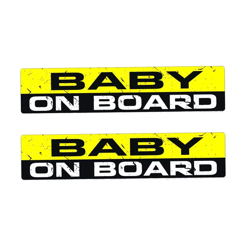 Aliauto 2 X забавные автомобильные наклейки предупреждающие ребенка на доске