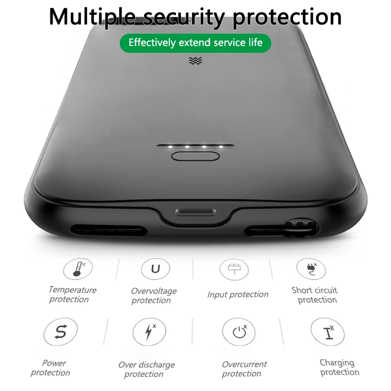 

For iPhone SE 2020 Battery Charger Case Slim Portable External Pack Charge Power Bank Charging Case For iPhone SE2 Battery Case