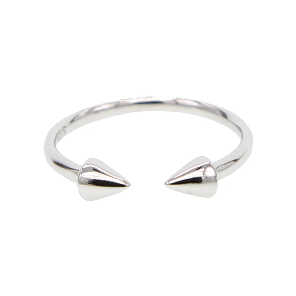 ГАРАНТИРУЕТ 925 пробы серебро matal в форме стрелки открытая настроить костяшки Миди