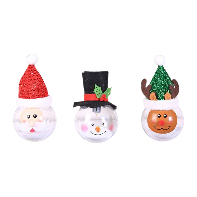 Домашний декор для стола светящаяся Рождественская елка украшение снеговика