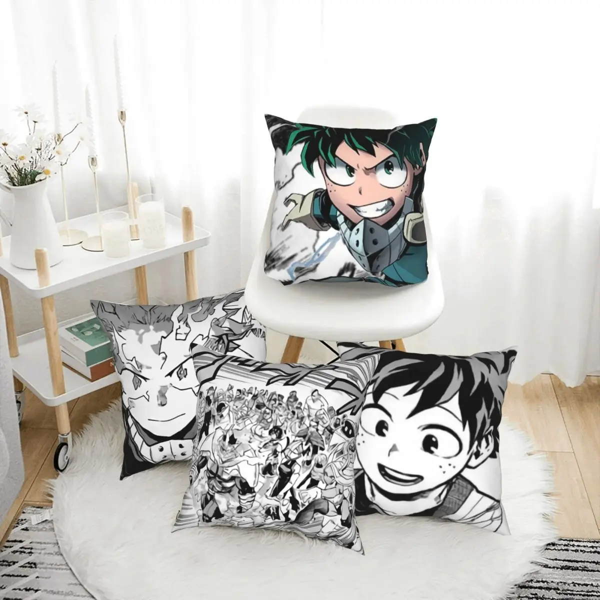 

My Hero Pillow Case Cushion Japanese Anime Body PillowCase Polyester Home Car Sofa Decor