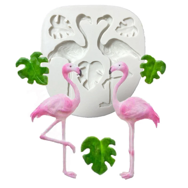 

Dragon Leaf Fondant Cake Decorating Tools DIY Turtle Flamingo Silicone Molds Leaves Cupcake Chocolate Gumpaste Candy Clay Moulds