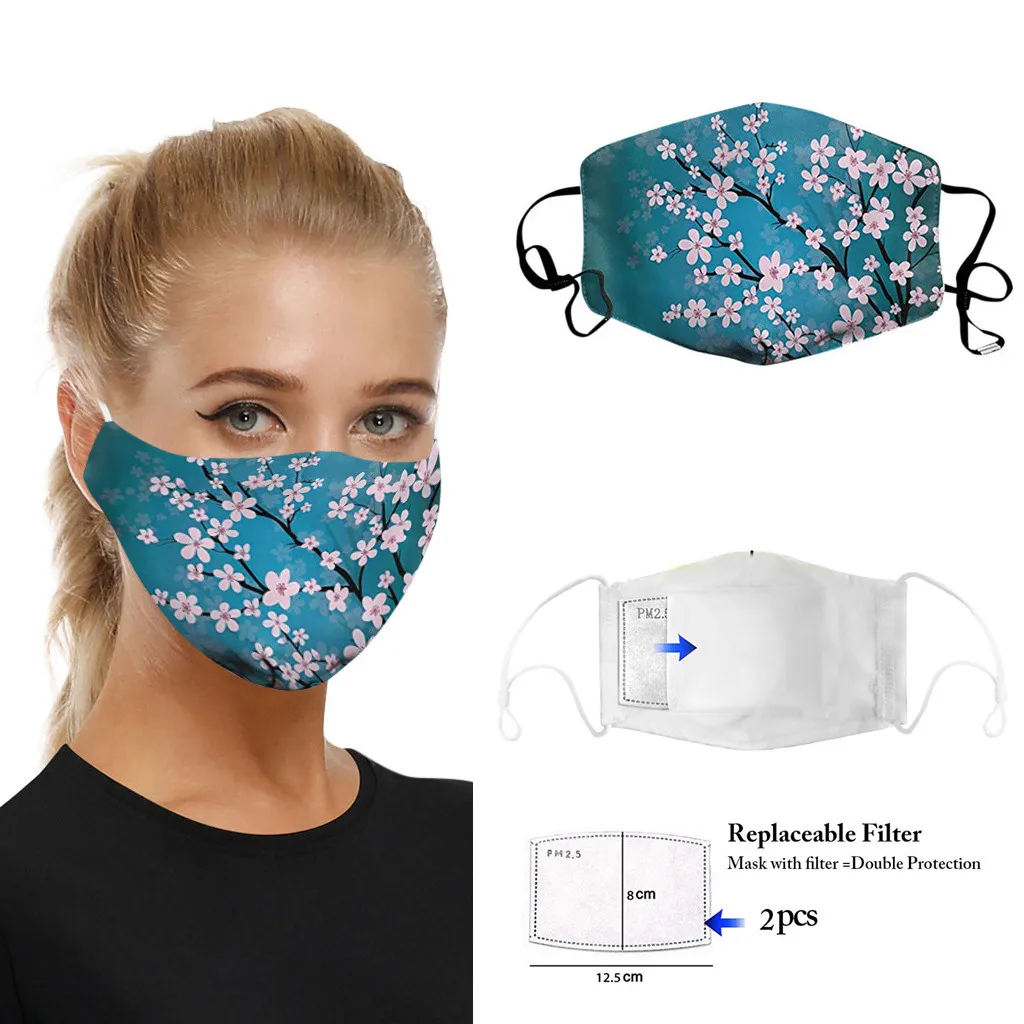 Цветы 3d Анти-загрязнения Pm2.5 смешная маска респиратор от пыли моющиеся