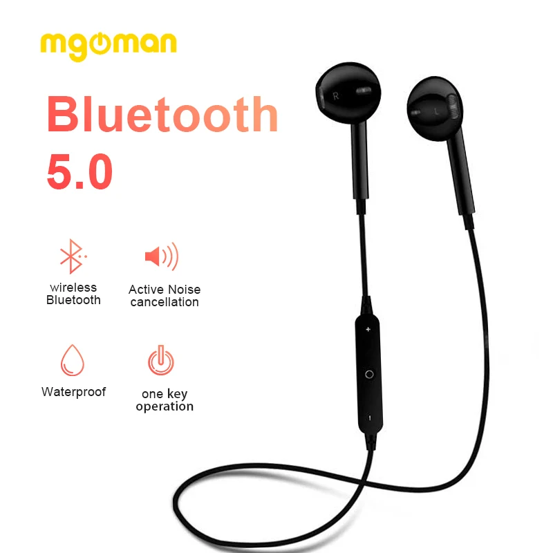 Mgoman S6 спортивные наушники-вкладыши Buletooth наушники стерео универсальные для