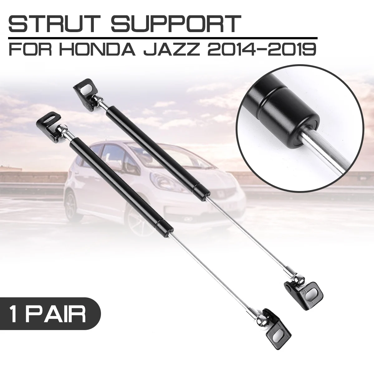 

For Honda For Jazz 2014 2015 2016-2019 Front Engine Cover Hood Shock Lift Struts Bar Support Arm Rod Hydraulic Gas Spring