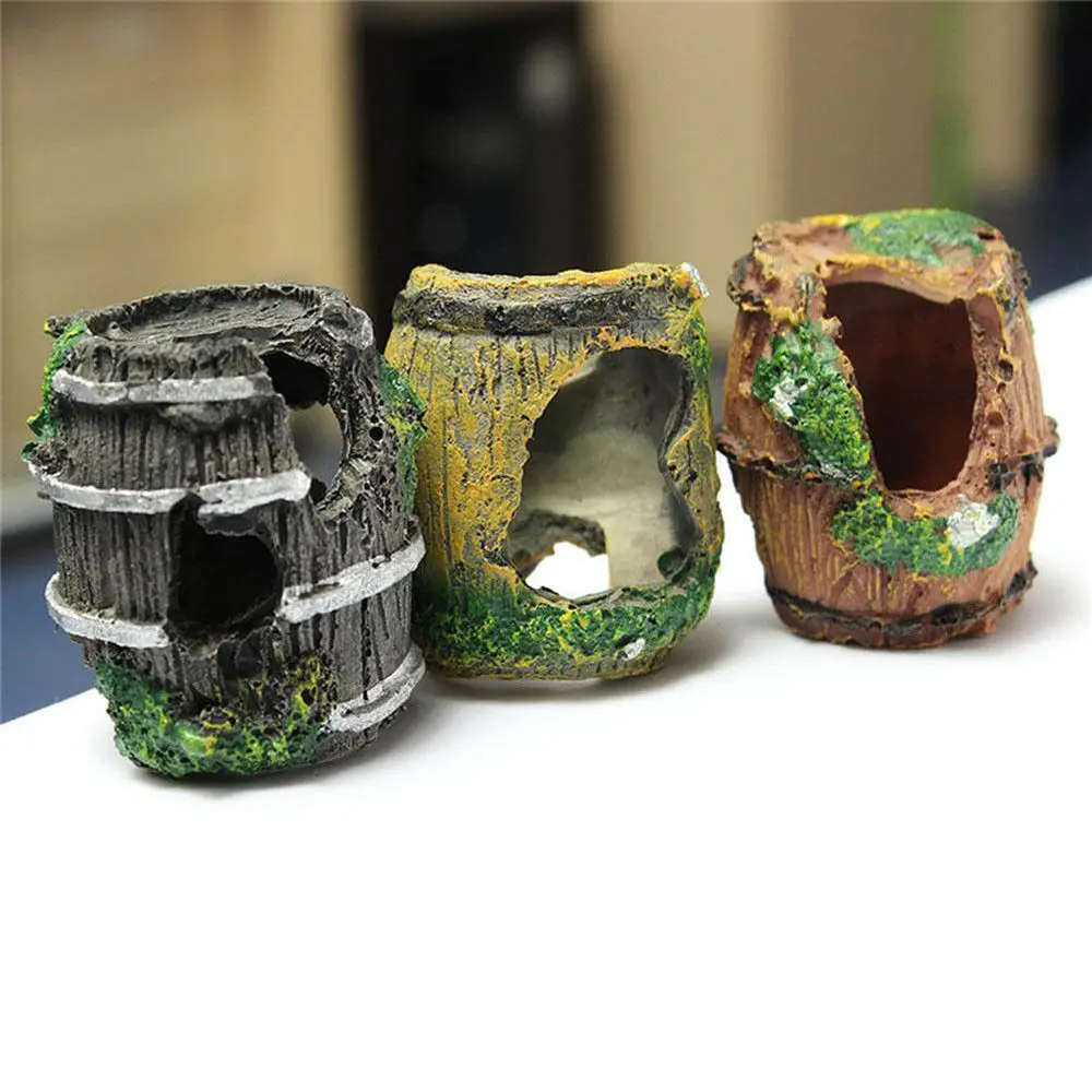 Рептилии среды обитания скрытие пещера с рыбами черепаха бак Basking украшение