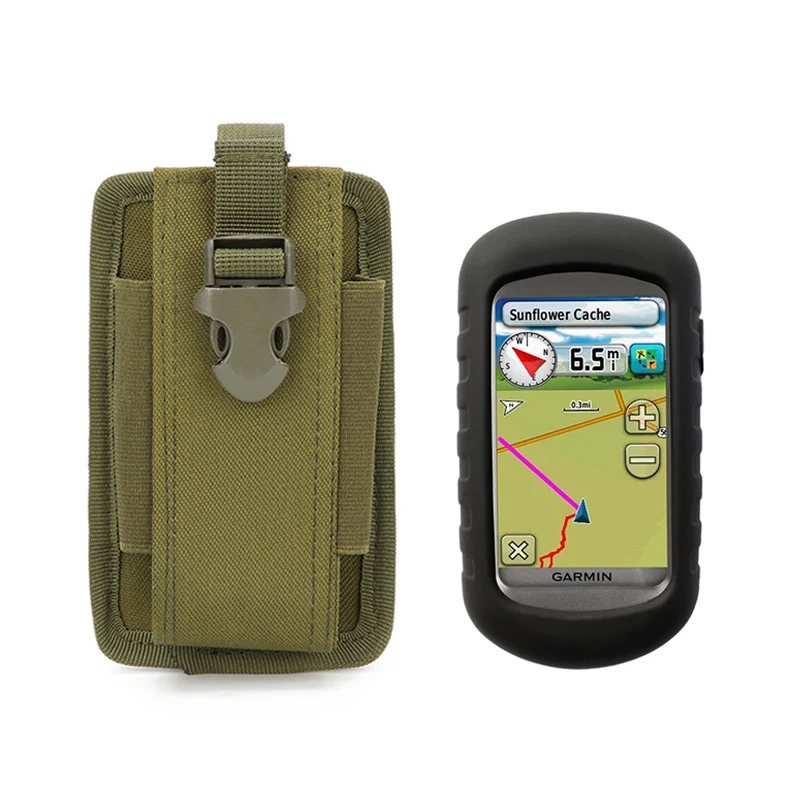 

Outdoor Portable Bag Pouch + Silicone Protect Case Cover for Handheld GPS Garmin Oregon 350T 450 450T 400 400T