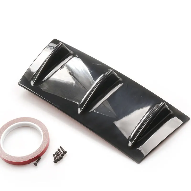 

1Pc Car Universal Modified ABS Rear Bumper Chassis Flow Deflector Pass Shark Fin Rear Spoiler Car-Styling accessories 3-7 Fin