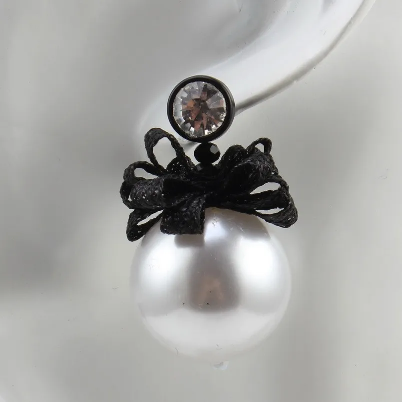 Серьги-подвески женские из искусственного жемчуга ручной работы