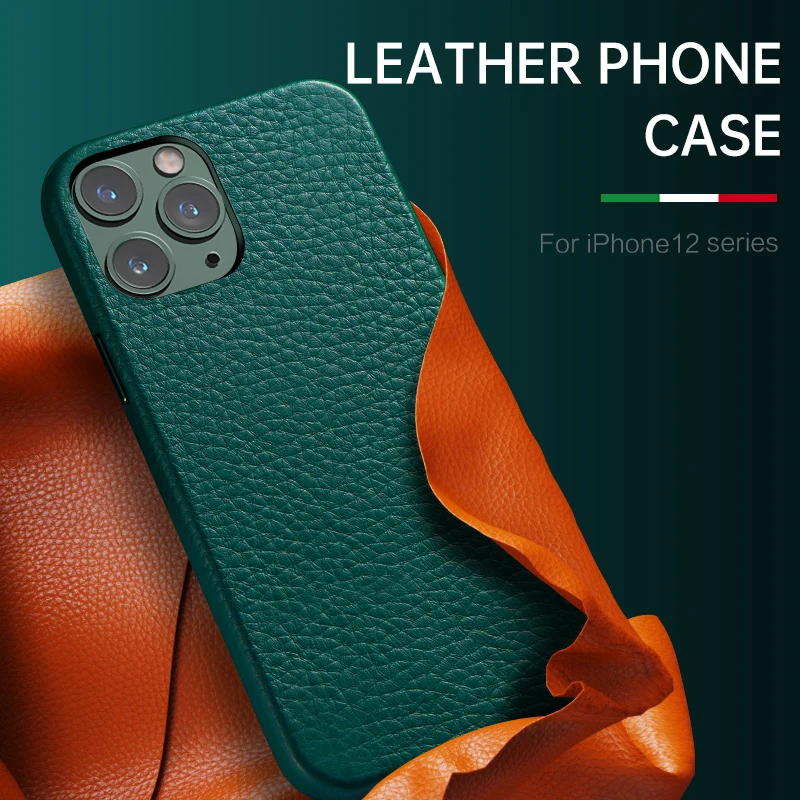 

Чехол из натуральной кожи для iPhone 12 /Pro Max