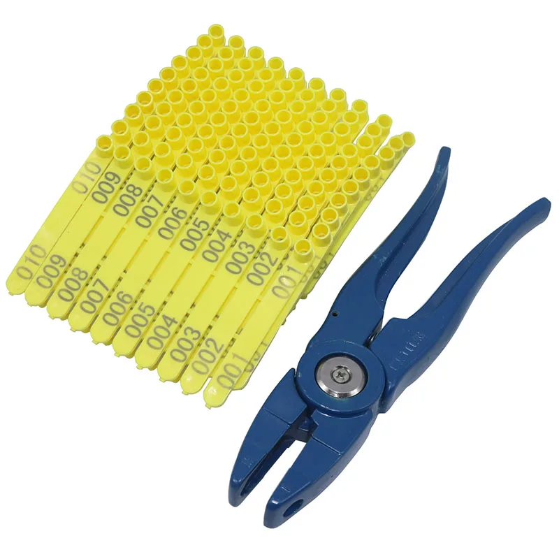 Ушная бирка для скота зажим животных синие металлические - Цена: 670,31 - 674,80 руб.