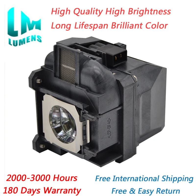 

High Brightness ELPLP80 for EPSON EB-585WI EB-585W EB-580 EB-595WI EB-1420WI EB-1430WI PowerLite 580 585W V13H010L80 Projectors