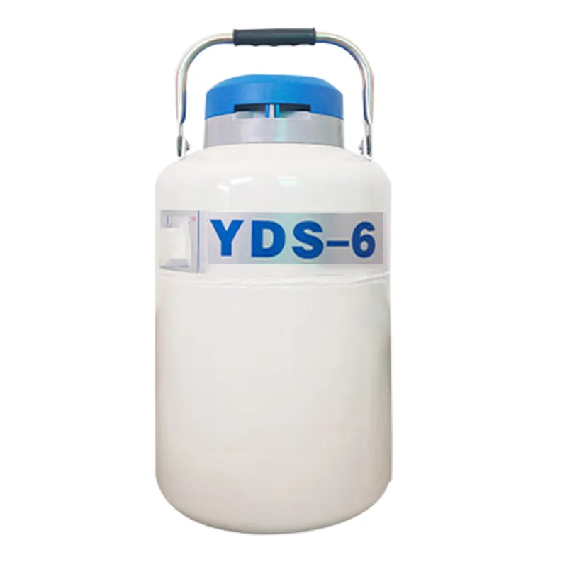 

6 л криогенный резервуар хранения Dewar YDS-6 контейнер для жидкого азота, резервуар для жидкого азота, контейнер для жидкого азота