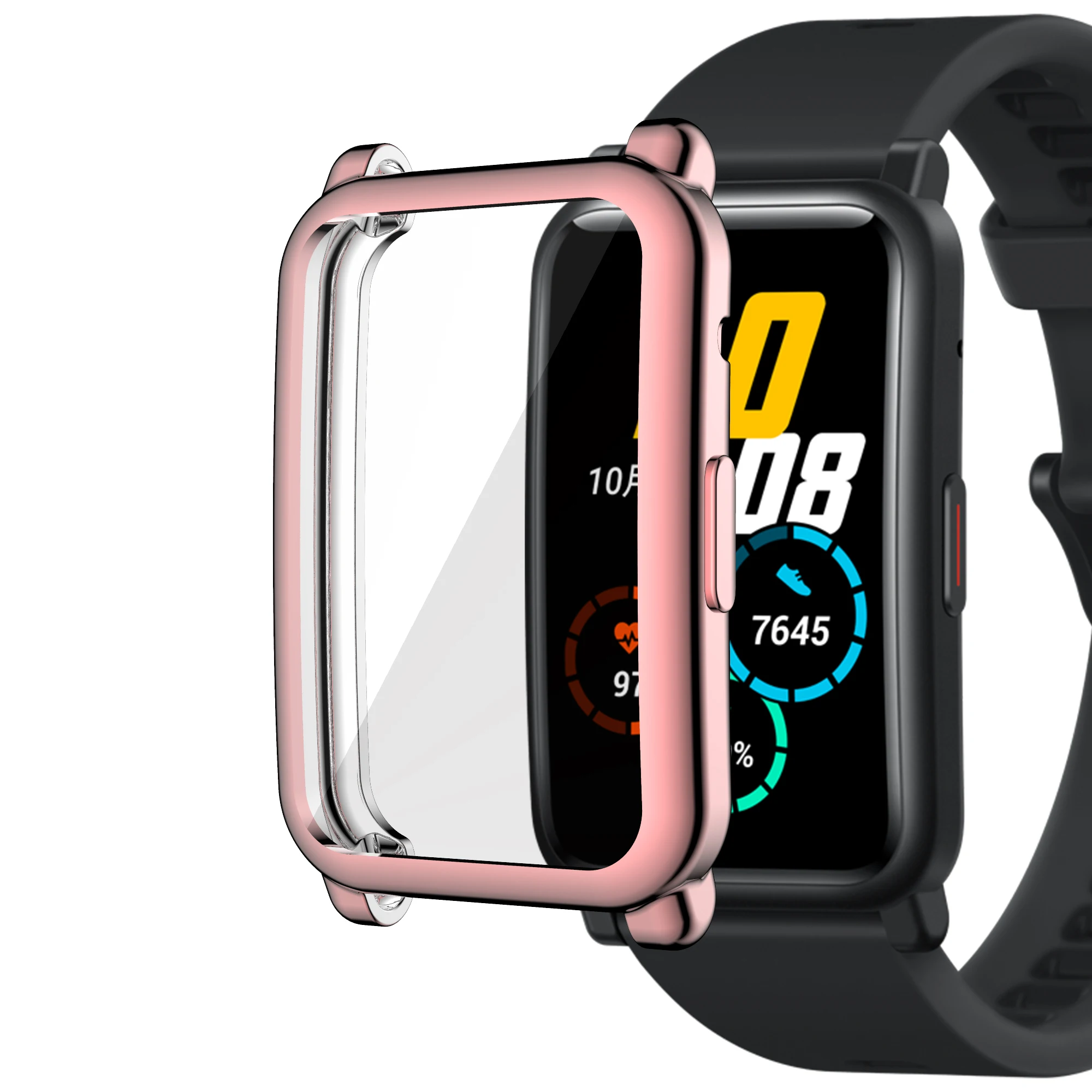 

TPU Case For Honor Watch ES Band All-around Ultra-Thin Screen Protector Cover Full Coverage Plated For HONOR WATCH ES Case