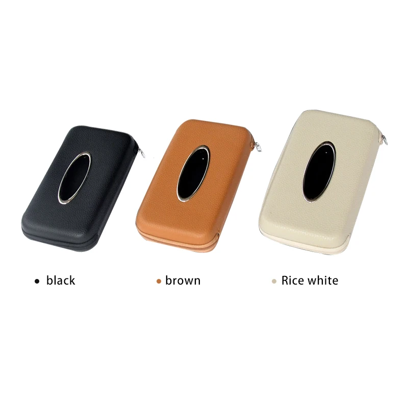 

Creative Car Napkin Holder Hanging Tissue Box Auto Sunshade Storage Boxes Microfiber Leather Sun Visor Tissue Paper Holders