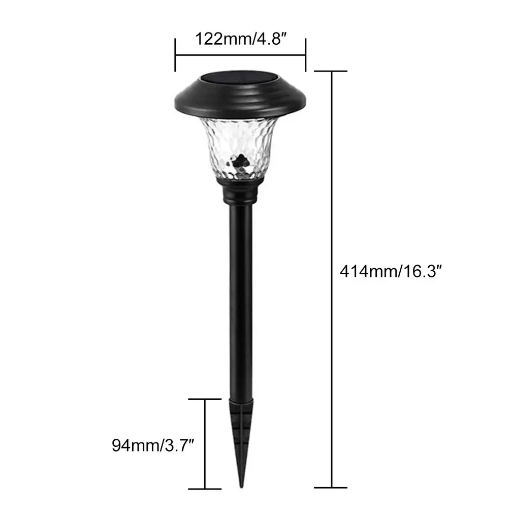 

XLTD-1808 Outdoor Courtyard Landscape Solar Ground Lamp Stainless Steel Cold White Light Waterproof Led Lamp