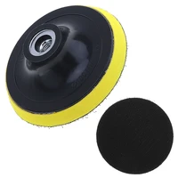 4 inch electric suction pads self adhesive sandpaper disc with threaded hole for automotive metal polishing