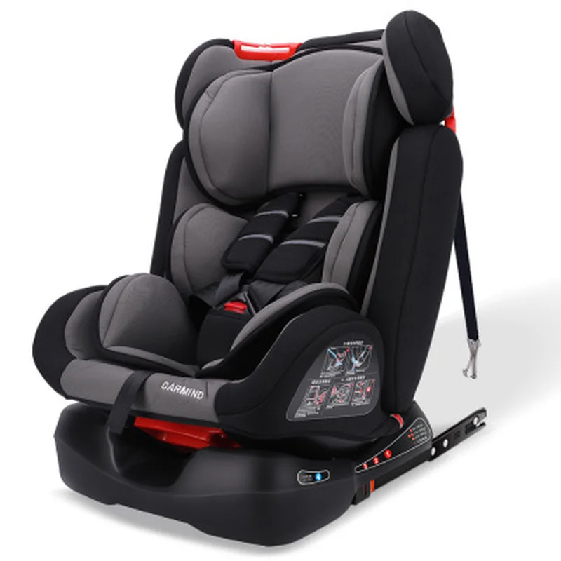 Seated adjustable child car safety seat 0-12 years old ISOFIX hard interface