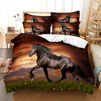 horse bedding sets 3d digital printing quilt cover mario pattern bedspread single twin full queen king size bedding