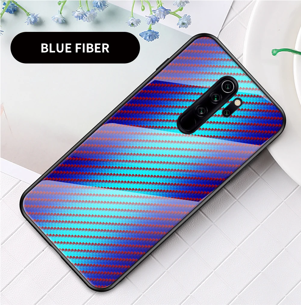 Для Xiaomi Redmi Note 8 Pro Чехол из закаленного стекла с градиентом задняя крышка Мягкий силиконовый чехол для телефона для Redmi Note 8T 8 Pro
