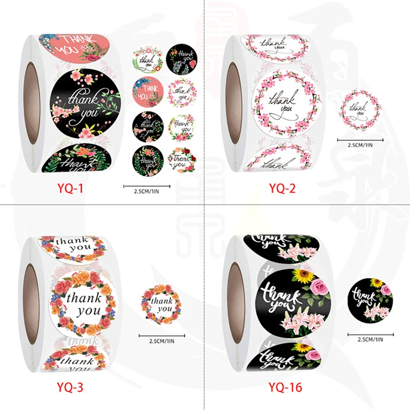 500 шт. один рулон Благодарим Вас за заказ наклейки торт выпечка в подарок теги