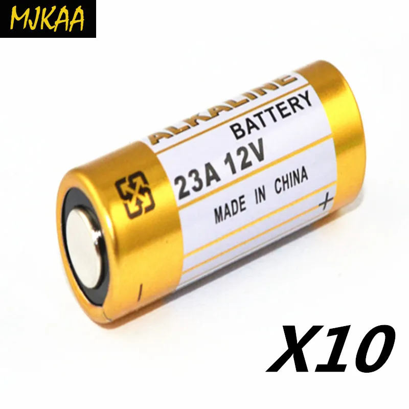 10 шт маленькая батарея 23A 12V одноразовые щелочные сухие применимо к электронных