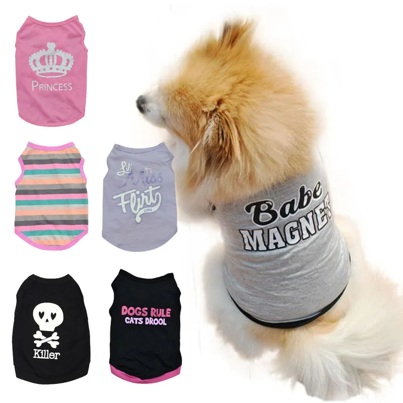 

Summer Pet Dog Cool Vests For Small Dog Puppy Cat Dogs Pets Clothing Cotton T-Shirt Apparel Clothes Dog Rule Vest Camisole