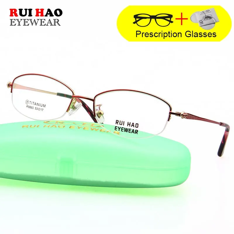Женские очки с титановой оправой линзы из смолы для близорукости прогрессивные