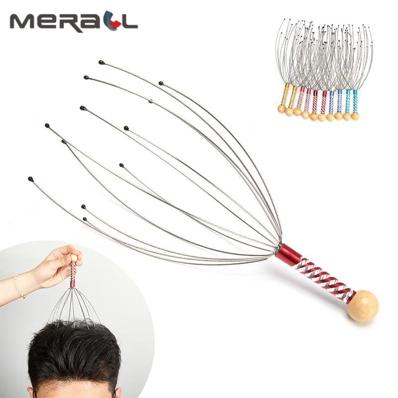 Головками массажирует голову мульти Осьминог Когти для улучшения циркуляции