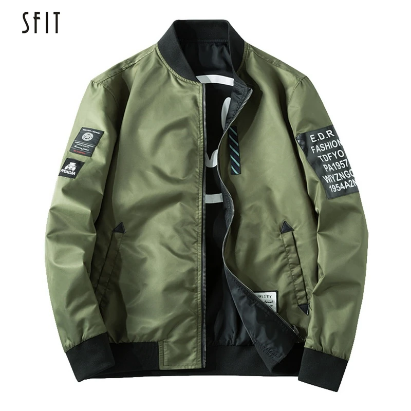 SFIT мужские легкие куртки осенне-зимняя верхняя одежда на молнии тонкие хип-хоп