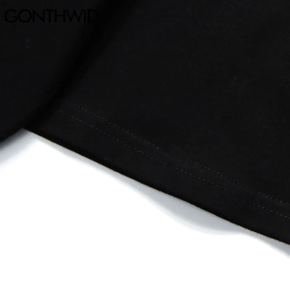 

GONTHWID Short Sleeve Tees Shirts Men Hip Hop Streetwear Cute Bear Print T-Shirts Harajuku Casual Cotton Tshirts Loose Tops Male