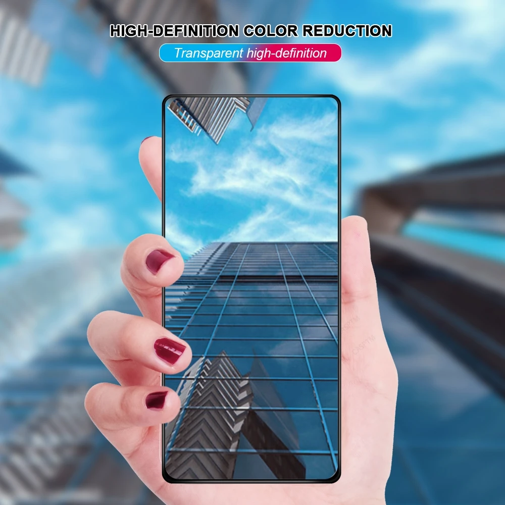 Закаленное стекло с полным покрытием для защиты экрана Redmi Note 10 Pro стеклянная