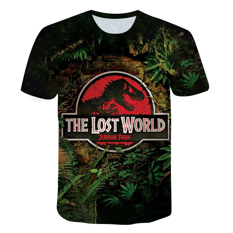 

T-shirt For Boys Girls Jurassic Park World Graphic Boy 3D Tshirts Kids Clothes Dinosaur Animal T Shirt Camisetas Summer Tops