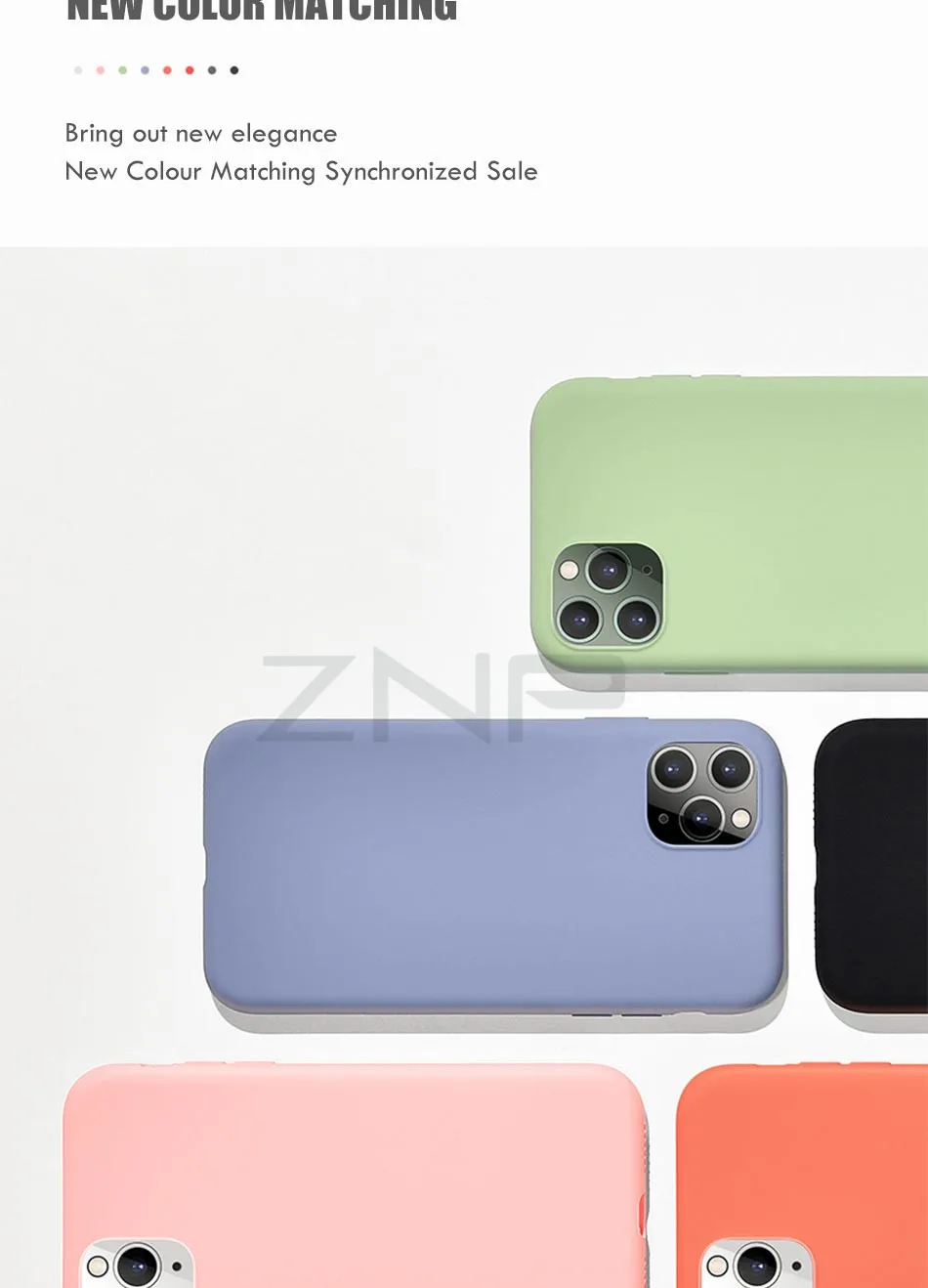 ZNP тонкий жидкий силиконовый чехол для iPhone 11 Pro XS Max X XR карамельный цвет мягкий чехол для iPhone 8 7 6 6s Plus X чехол для телефона Coque