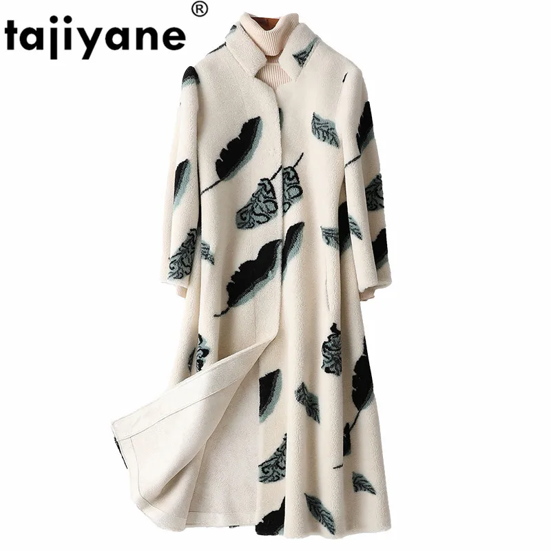 

Real Fur Coat Female Wool Jacket Autumn Winter Coat Women Clothes 2021 Korean Vintage Sheep Shealring Fur Long Tops ZT4688