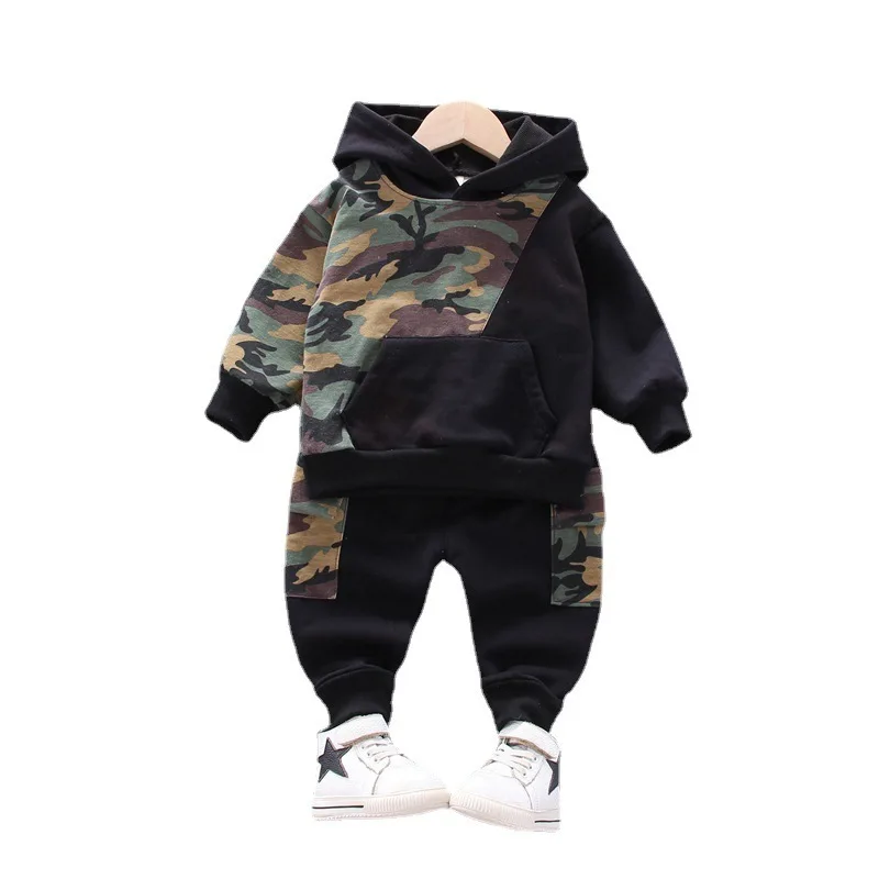 

New Autumn Fashion Children Clothing Baby Girl Clothes Boys Cotton Hooded T-Shirt Pants 2Pcs/Set Toddler Costume Kids Tracksuits