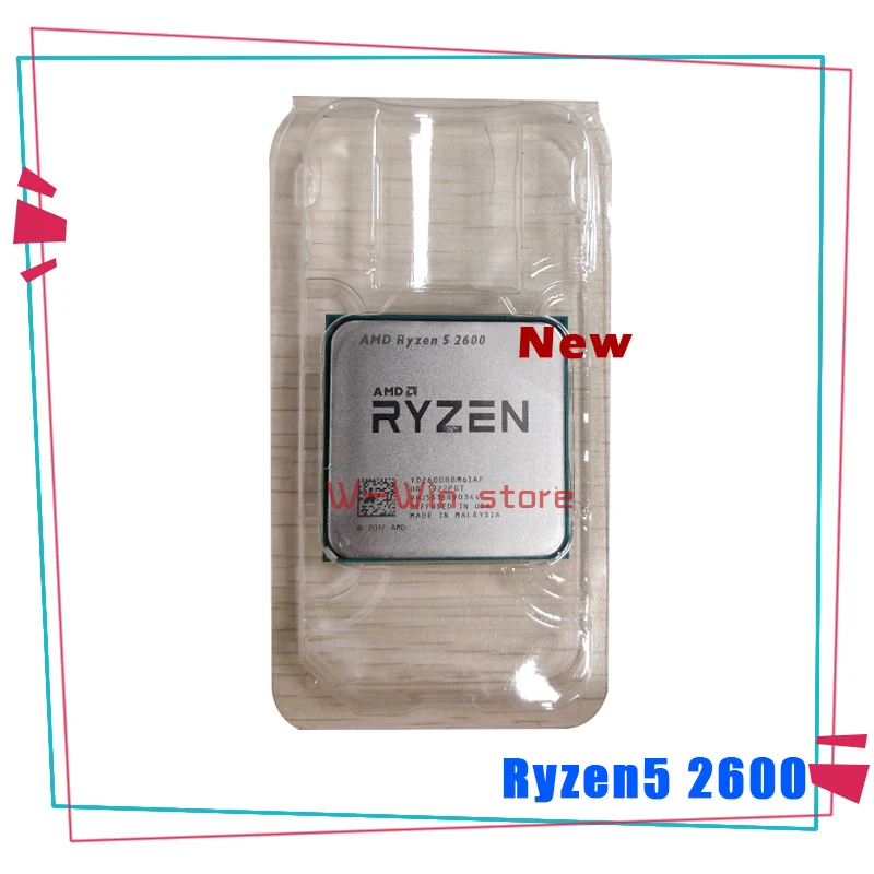 Новый процессор AMD Ryzen 5 2600 R5 3 4 ГГц шестиядерный двенадцатипоточный YD2600BBM6IAF разъем