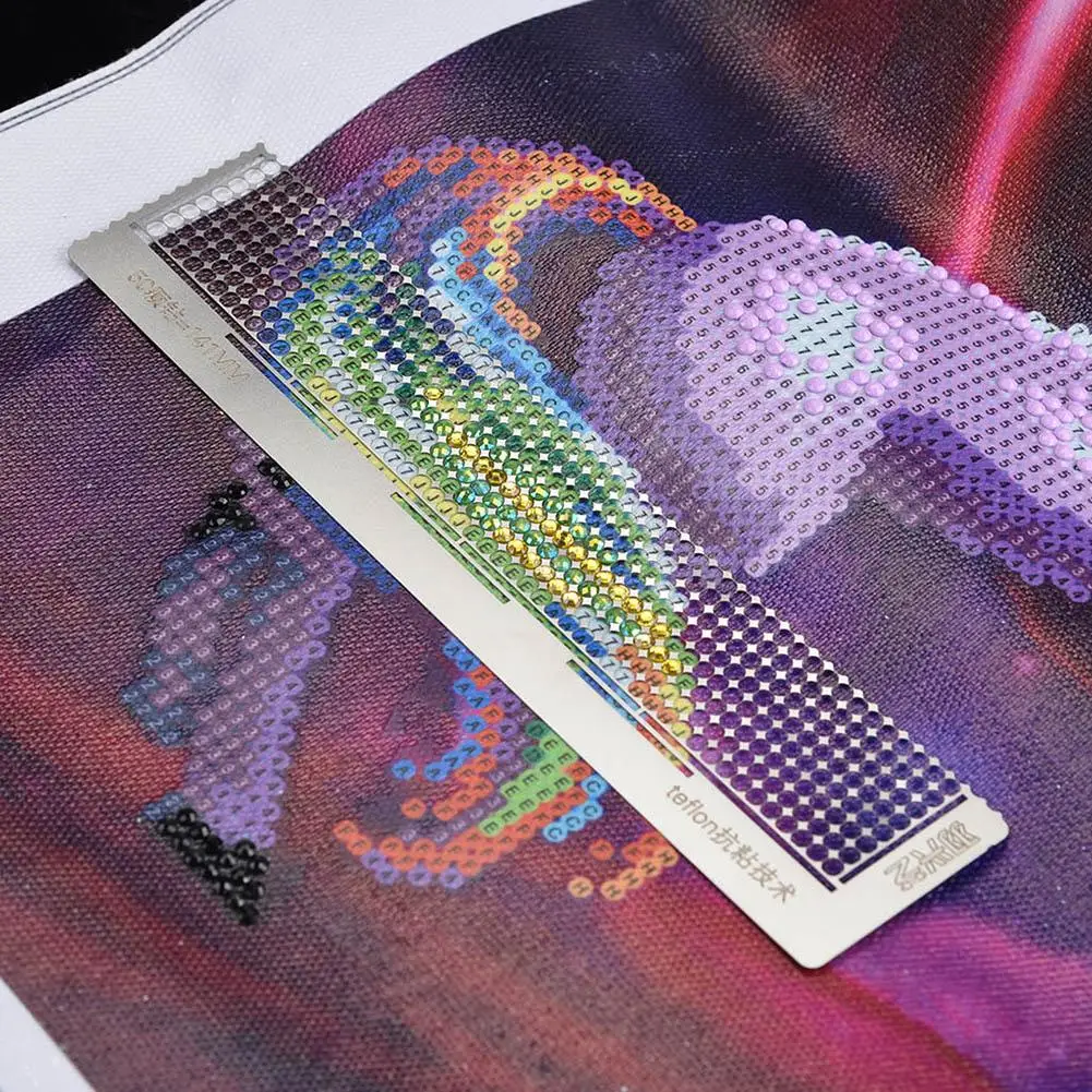 Линейка для алмазной живописи из нержавеющей стали антипригарные Стразы